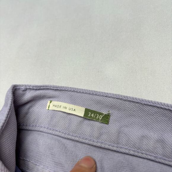 Sid Mashburn Straight Leg Jeans 34x30 Purple Denim 5 Pocket - Picture 4 of 11